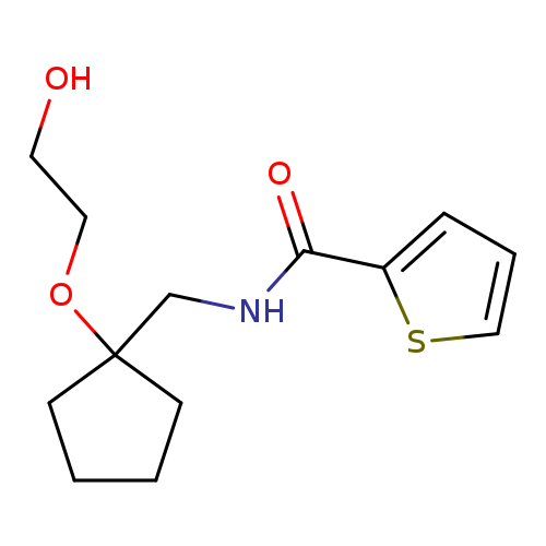 N-{[1-(2-hydroxyethoxy)cyclopentyl]methyl}thiophene-2-carboxamide