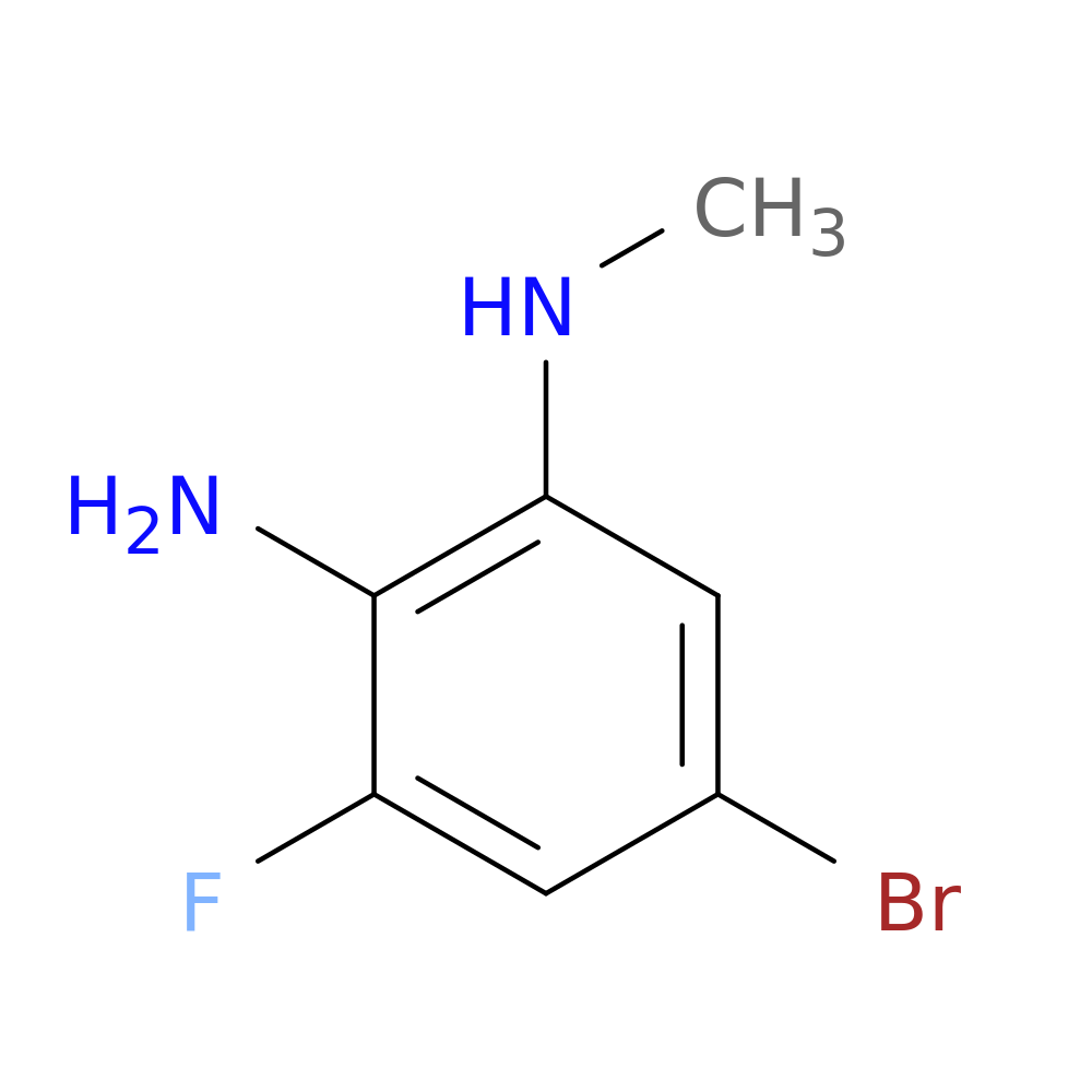 4-Bromo-2-fluoro-6-(methylamino)aniline