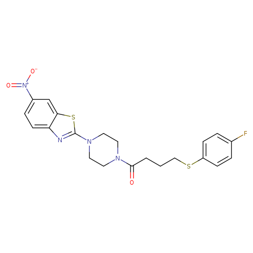 4-[(4-fluorophenyl)sulfanyl]-1-[4-(6-nitro-1,3-benzothiazol-2-yl)piperazin-1-yl]butan-1-one