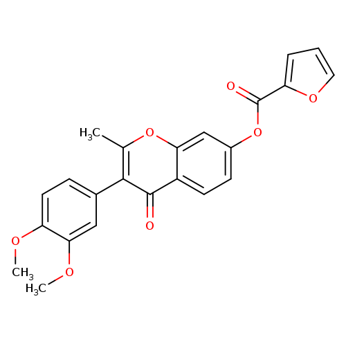 3-(3,4-dimethoxyphenyl)-2-methyl-4-oxo-4H-chromen-7-yl furan-2-carboxylate