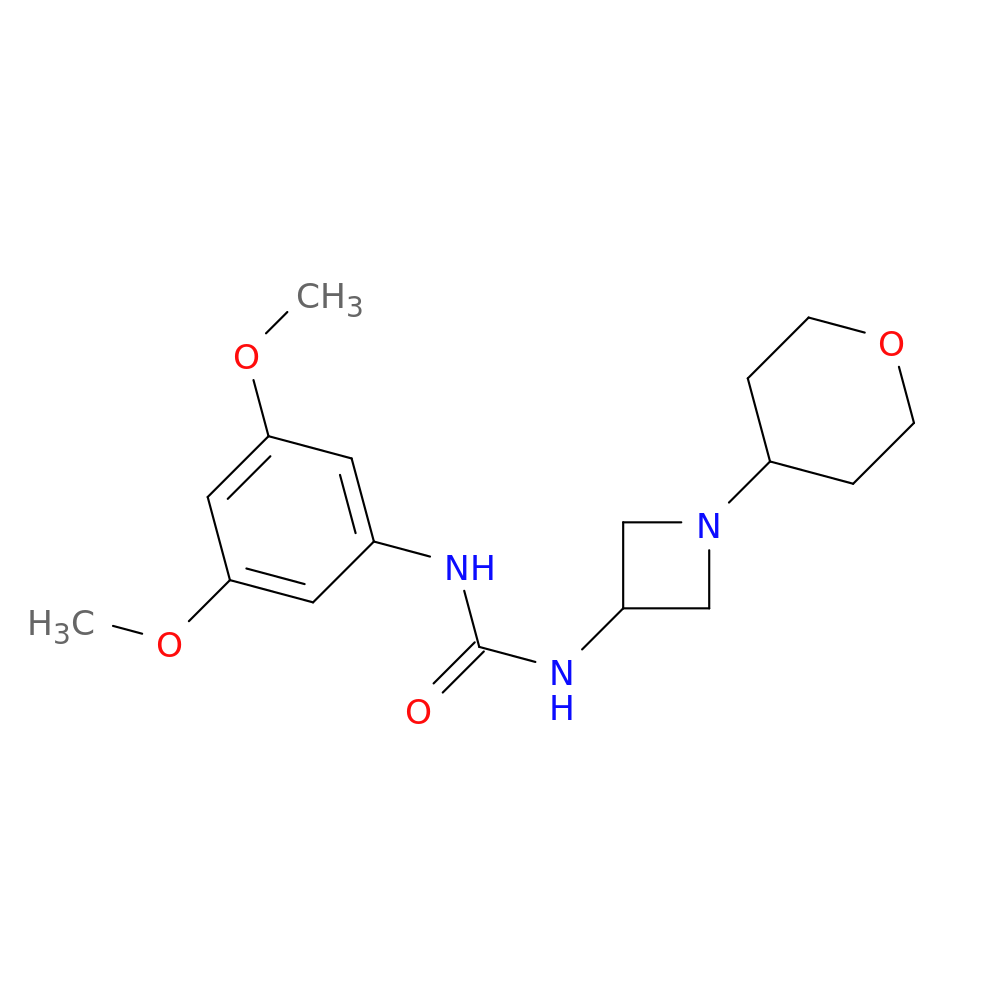 1-(3,5-dimethoxyphenyl)-3-[1-(oxan-4-yl)azetidin-3-yl]urea