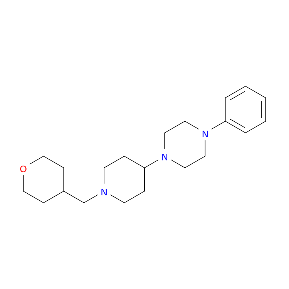 1-{1-[(oxan-4-yl)methyl]piperidin-4-yl}-4-phenylpiperazine