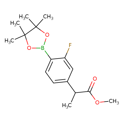 methyl2-[3-fluoro-4-(4,4,5,5-tetramethyl-1,3,2-dioxaborolan-2-yl)phenyl]propanoate