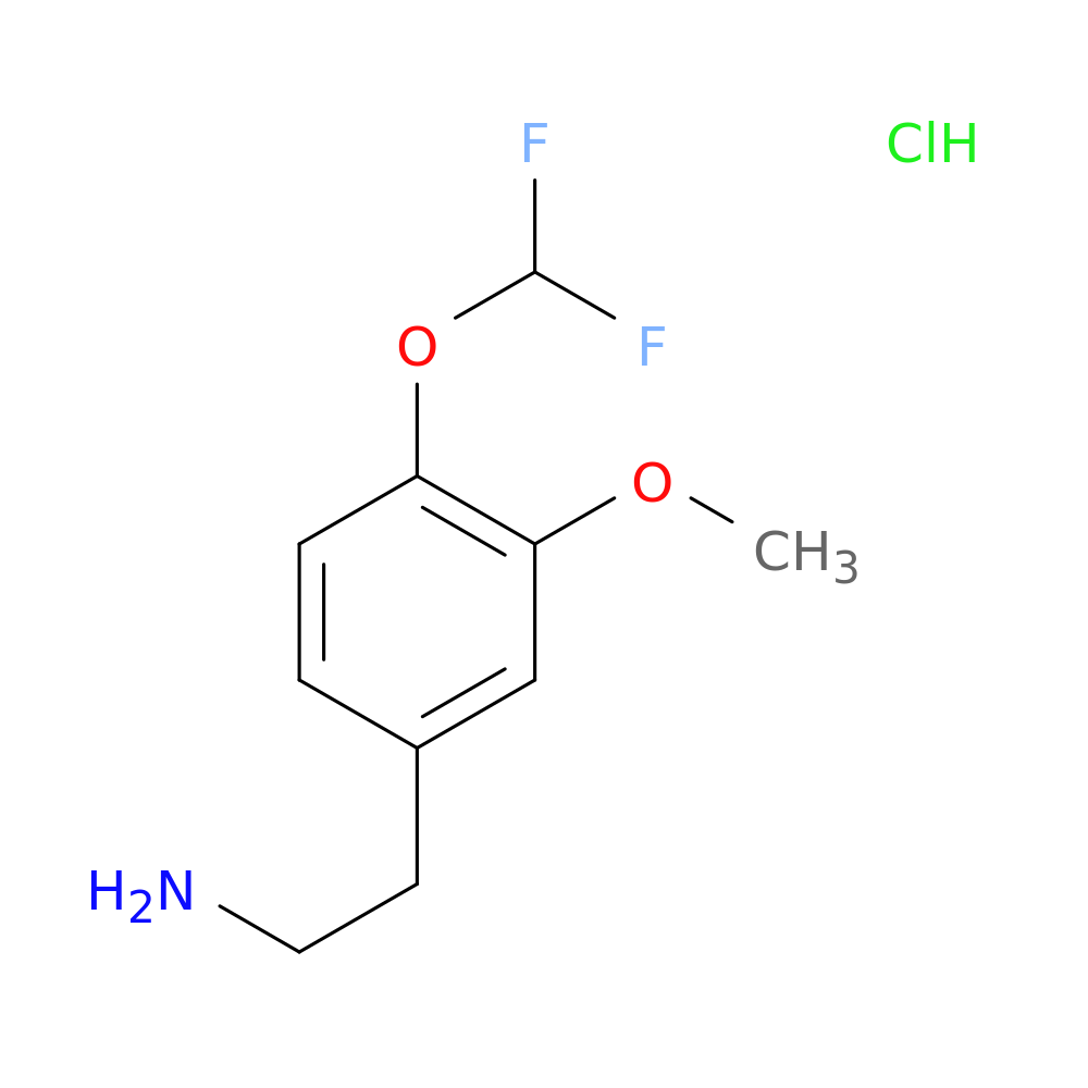 2-[4-(difluoromethoxy)-3-methoxyphenyl]ethan-1-amine hydrochloride