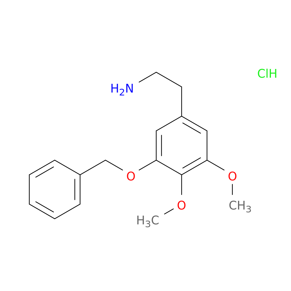 2-[3-(benzyloxy)-4,5-dimethoxyphenyl]ethan-1-amine hydrochloride
