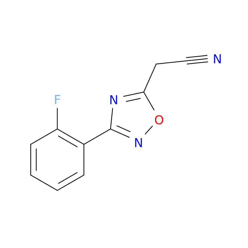 [3-(2-Fluorophenyl)-1,2,4-oxadiazol-5-yl]acetonitrile