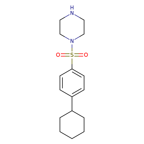 1-(4-cyclohexylbenzenesulfonyl)piperazine