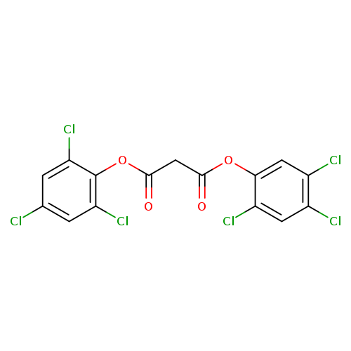 1-(2,4,5-trichlorophenyl) 3-(2,4,6-trichlorophenyl) malonate
