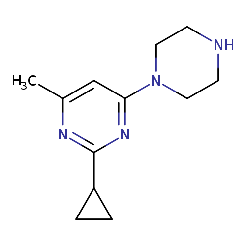 2-Cyclopropyl-4-methyl-6-(piperazin-1-yl)pyrimidine