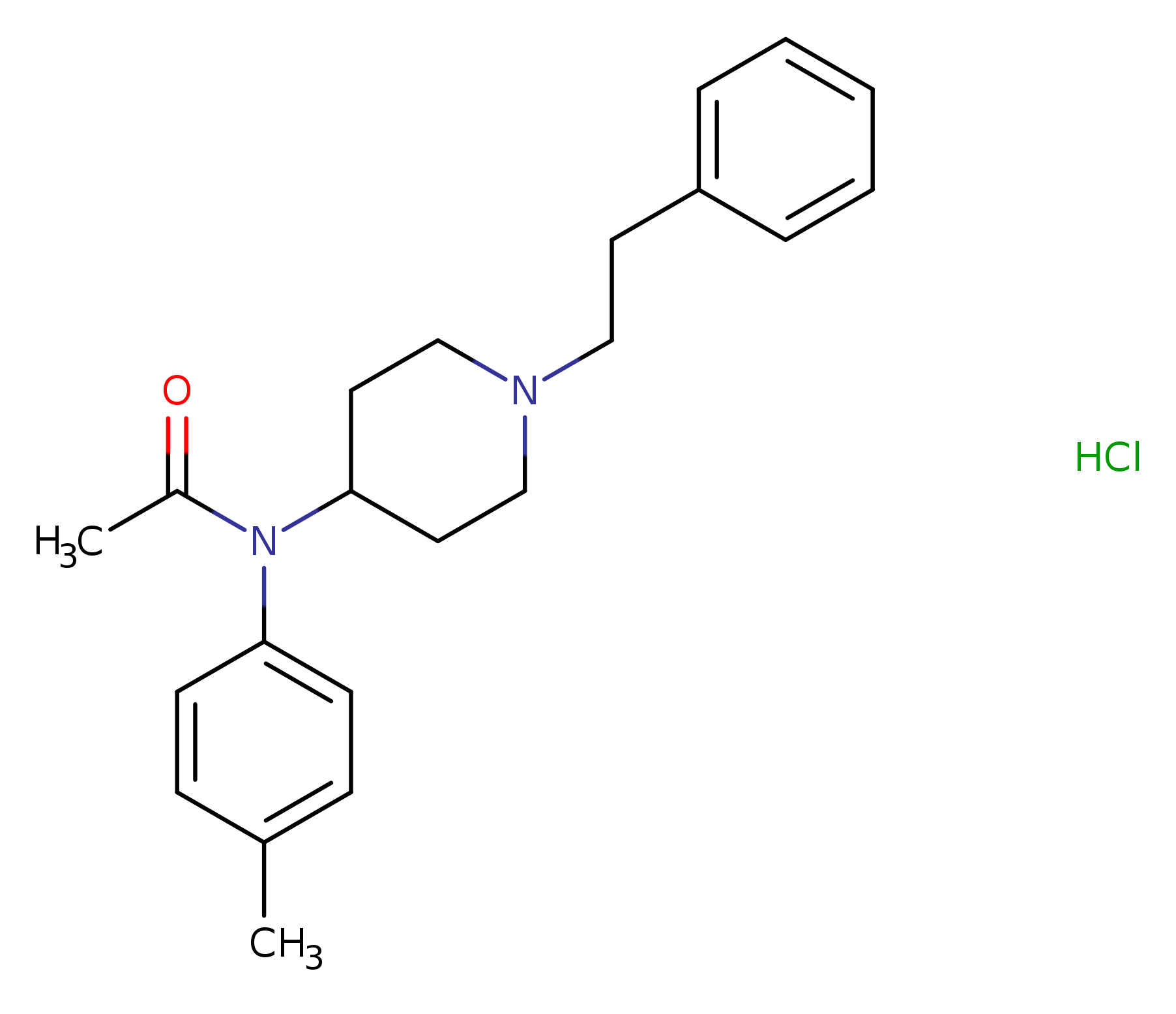 N-(1-phenethylpiperidin-4-yl)-N-(p-tolyl)acetamide,monohydrochloride