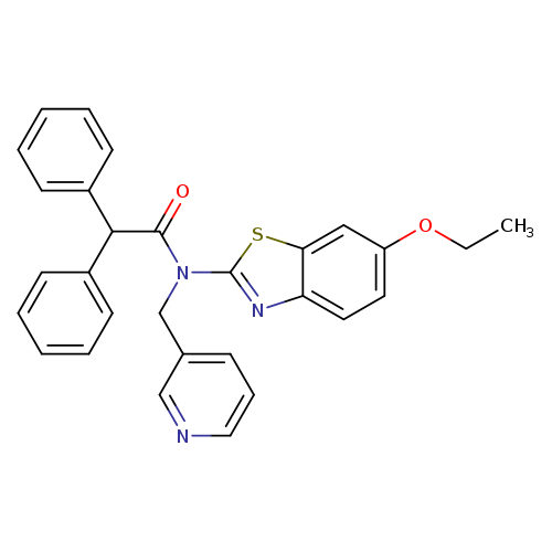 N-(6-ethoxy-1,3-benzothiazol-2-yl)-2,2-diphenyl-N-[(pyridin-3-yl)methyl]acetamide