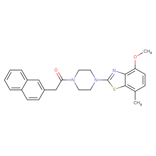 1-[4-(4-methoxy-7-methyl-1,3-benzothiazol-2-yl)piperazin-1-yl]-2-(naphthalen-2-yl)ethan-1-one