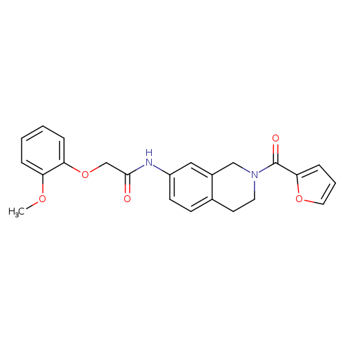 N-[2-(furan-2-carbonyl)-1,2,3,4-tetrahydroisoquinolin-7-yl]-2-(2-methoxyphenoxy)acetamide