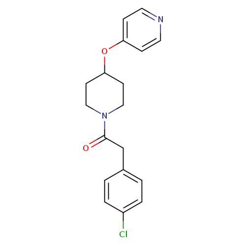 2-(4-chlorophenyl)-1-[4-(pyridin-4-yloxy)piperidin-1-yl]ethan-1-one