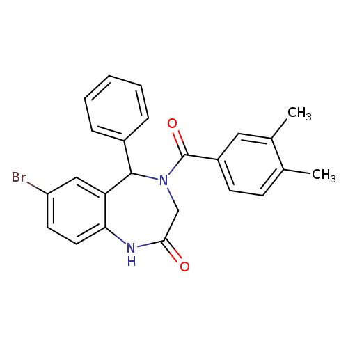 7-bromo-4-(3,4-dimethylbenzoyl)-5-phenyl-2,3,4,5-tetrahydro-1H-1,4-benzodiazepin-2-one