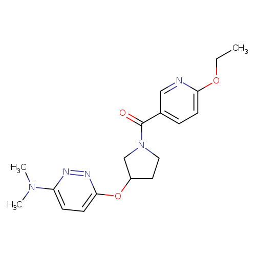 6-{[1-(6-ethoxypyridine-3-carbonyl)pyrrolidin-3-yl]oxy}-N,N-dimethylpyridazin-3-amine
