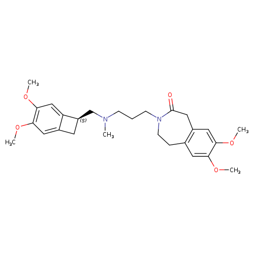 2H-3-Benzazepin-2-one, 3-[3-[[[(7S)-3,4-dimethoxybicyclo[4.2.0]octa-1,3,5-trien-7-yl]methyl]methylamino]propyl]-1,3,4,5-tetrahydro-7,8-dimethoxy-