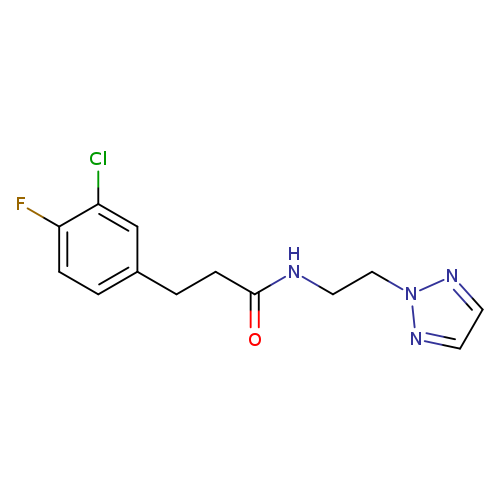 3-(3-chloro-4-fluorophenyl)-N-[2-(2H-1,2,3-triazol-2-yl)ethyl]propanamide