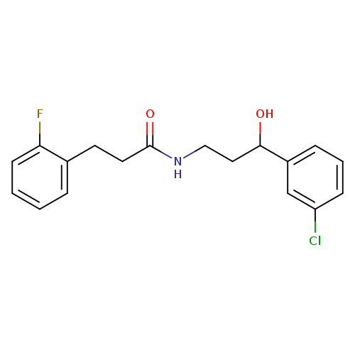 N-[3-(3-chlorophenyl)-3-hydroxypropyl]-3-(2-fluorophenyl)propanamide