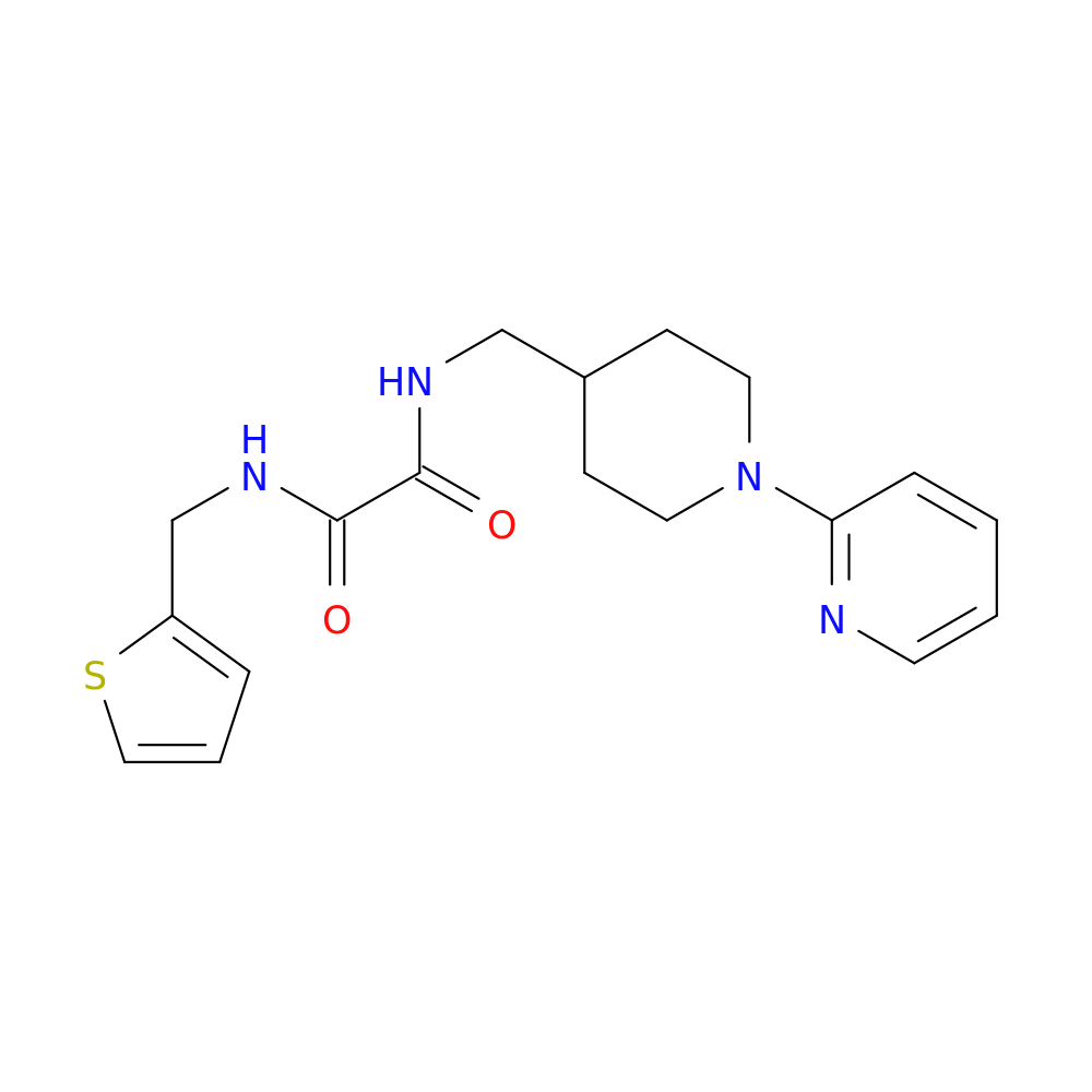 N'-{[1-(pyridin-2-yl)piperidin-4-yl]methyl}-N-[(thiophen-2-yl)methyl]ethanediamide