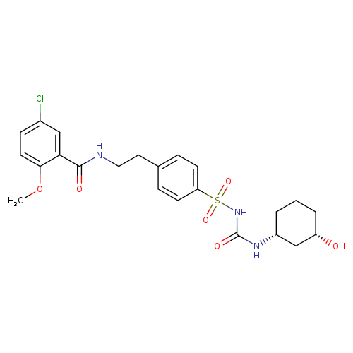 Benzamide, 5-chloro-N-[2-[4-[[[[[(1R,3S)-3-hydroxycyclohexyl]amino]carbonyl]amino]sulfonyl]phenyl]ethyl]-2-methoxy-, rel-