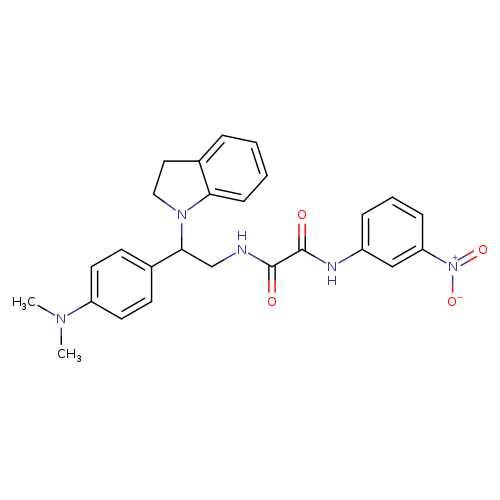 N'-[2-(2,3-dihydro-1H-indol-1-yl)-2-[4-(dimethylamino)phenyl]ethyl]-N-(3-nitrophenyl)ethanediamide