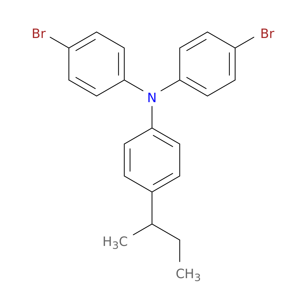4-Bromo-N-(4-bromophenyl)-N-(4-(sec-butyl)phenyl)aniline
