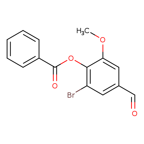 2-bromo-4-formyl-6-methoxyphenyl benzoate