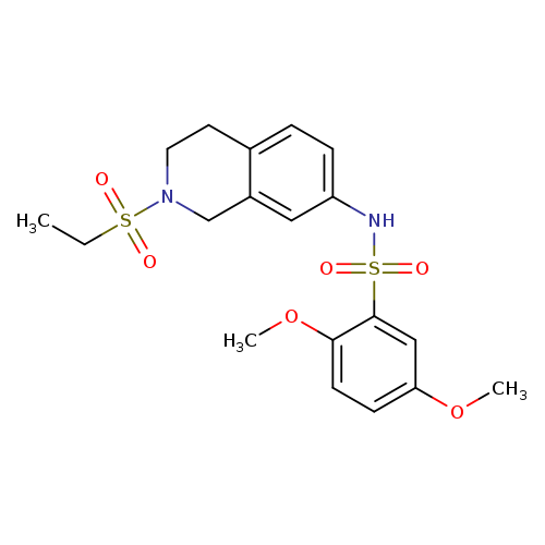 N-[2-(ethanesulfonyl)-1,2,3,4-tetrahydroisoquinolin-7-yl]-2,5-dimethoxybenzene-1-sulfonamide