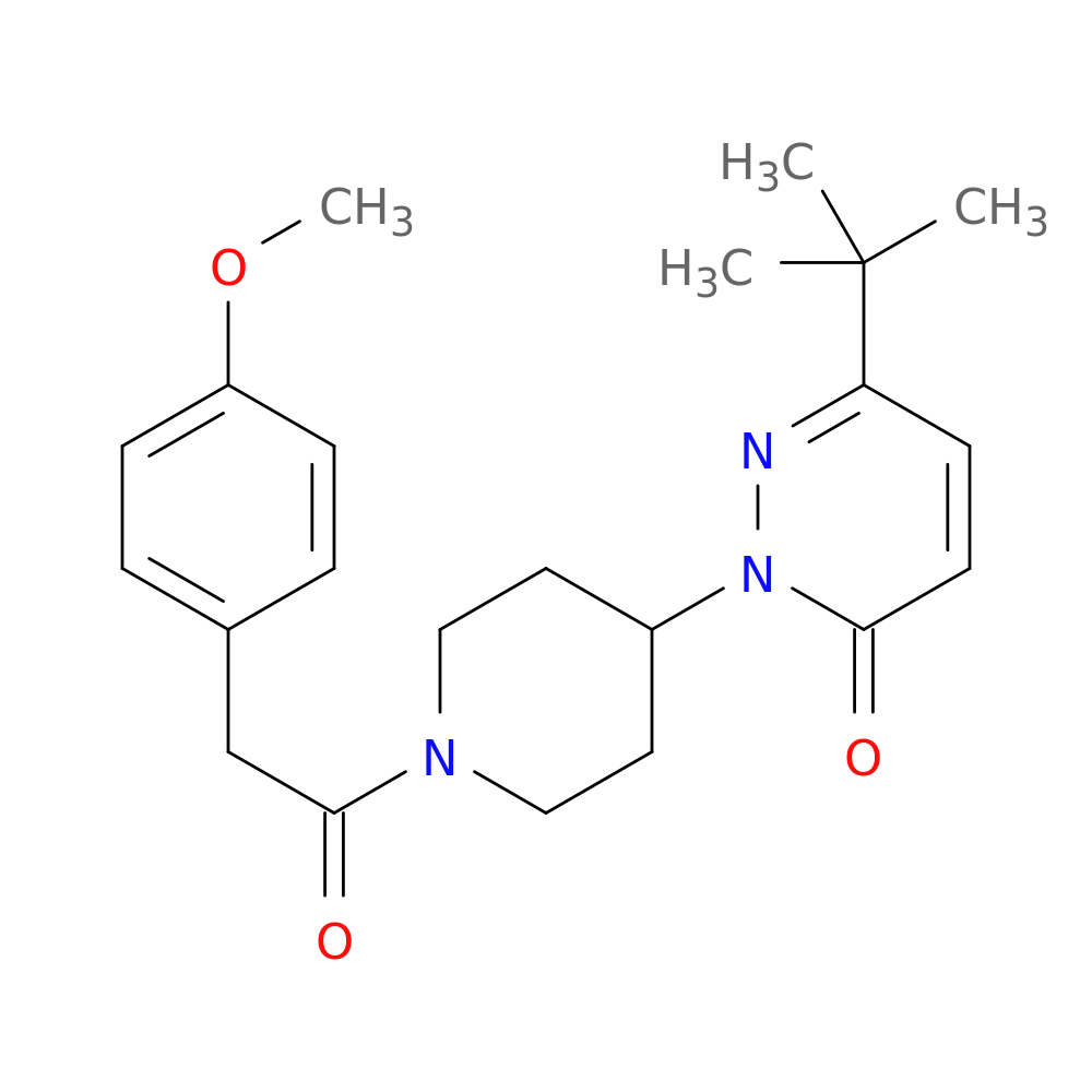 6-tert-butyl-2-{1-[2-(4-methoxyphenyl)acetyl]piperidin-4-yl}-2,3-dihydropyridazin-3-one
