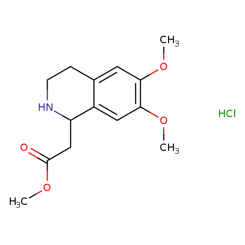Methyl (6,7-dimethoxy-1,2,3,4-tetrahydroisoquinolin-1-yl)acetate hydrochloride