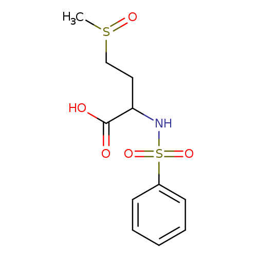 4-(Methylsulfinyl)-2-[(phenylsulfonyl)amino]butanoic acid
