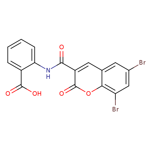 2-(6,8-dibromo-2-oxo-2H-chromene-3-amido)benzoic acid