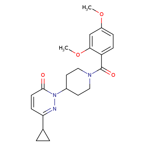 6-cyclopropyl-2-[1-(2,4-dimethoxybenzoyl)piperidin-4-yl]-2,3-dihydropyridazin-3-one