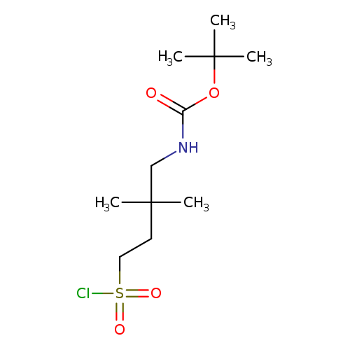 tert-butylN-[4-(chlorosulfonyl)-2,2-dimethylbutyl]carbamate