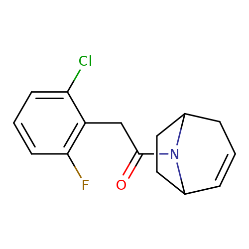 1-{8-azabicyclo[3.2.1]oct-2-en-8-yl}-2-(2-chloro-6-fluorophenyl)ethan-1-one
