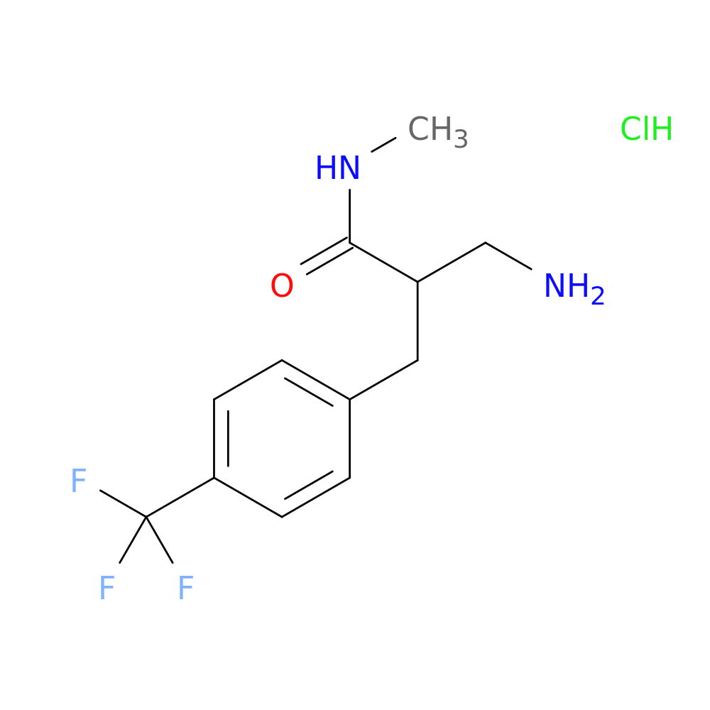 3-Amino-N-methyl-2-{[4-(trifluoromethyl)phenyl]methyl}propanamide hydrochloride