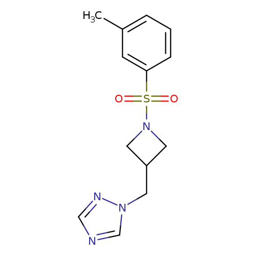 1-{[1-(3-methylbenzenesulfonyl)azetidin-3-yl]methyl}-1H-1,2,4-triazole