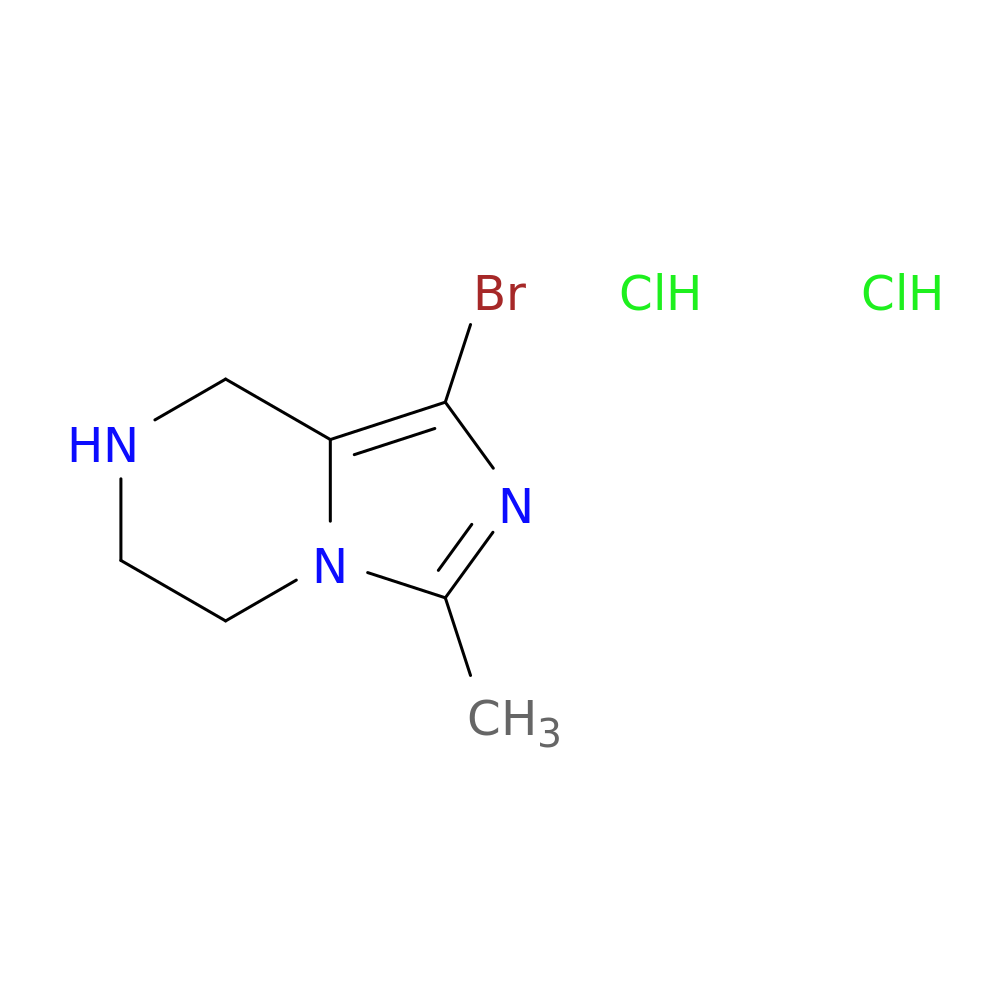 1-bromo-3-methyl-5H,6H,7H,8H-imidazo[1,5-a]pyrazine dihydrochloride