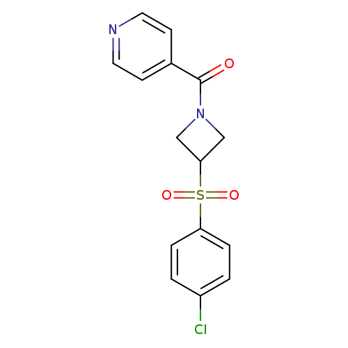 4-[3-(4-chlorobenzenesulfonyl)azetidine-1-carbonyl]pyridine