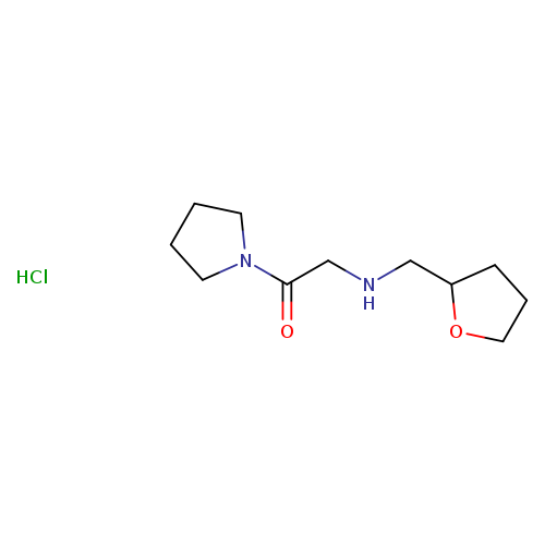 2-{[(oxolan-2-yl)methyl]amino}-1-(pyrrolidin-1-yl)ethan-1-one hydrochloride