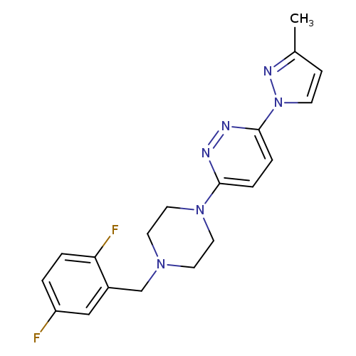 3-{4-[(2,5-difluorophenyl)methyl]piperazin-1-yl}-6-(3-methyl-1H-pyrazol-1-yl)pyridazine