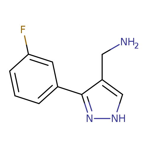 [3-(3-FLUOROPHENYL)-1H-PYRAZOL-4-YL]METHANAMINE