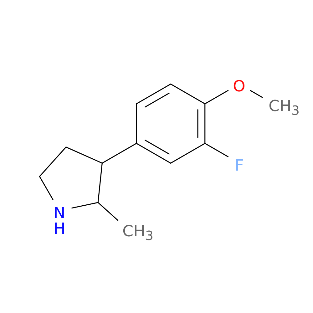 3-(3-fluoro-4-methoxyphenyl)-2-methylpyrrolidine