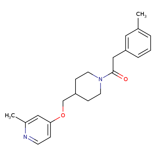 2-(3-methylphenyl)-1-(4-{[(2-methylpyridin-4-yl)oxy]methyl}piperidin-1-yl)ethan-1-one