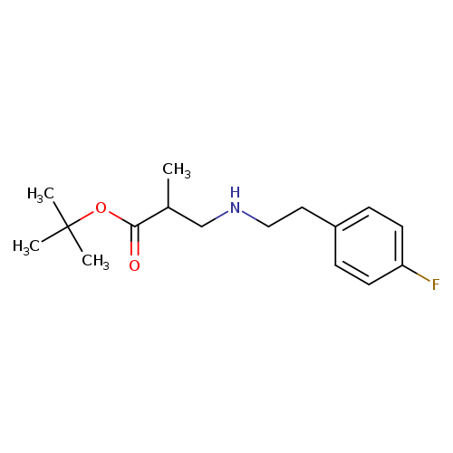 tert-butyl 3-{[2-(4-fluorophenyl)ethyl]amino}-2-methylpropanoate