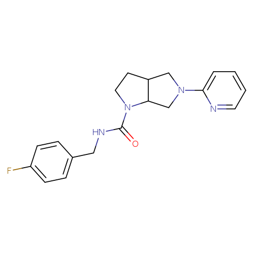 N-[(4-fluorophenyl)methyl]-5-(pyridin-2-yl)-octahydropyrrolo[3,4-b]pyrrole-1-carboxamide