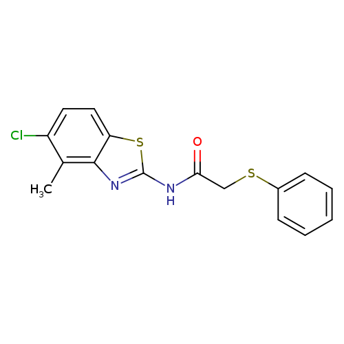 N-(5-chloro-4-methyl-1,3-benzothiazol-2-yl)-2-(phenylsulfanyl)acetamide
