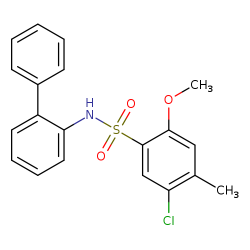 N-{[1,1'-biphenyl]-2-yl}-5-chloro-2-methoxy-4-methylbenzene-1-sulfonamide