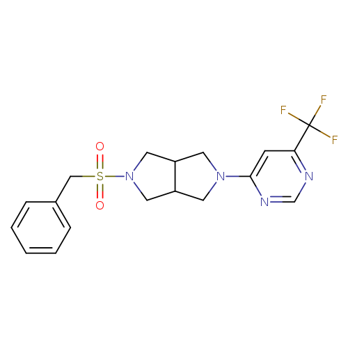 4-{5-phenylmethanesulfonyl-octahydropyrrolo[3,4-c]pyrrol-2-yl}-6-(trifluoromethyl)pyrimidine